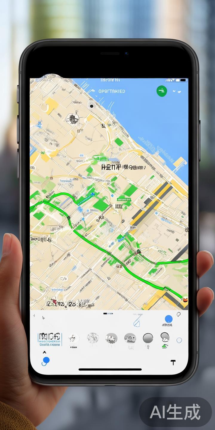 使用智能手机的地图应用程序是十分方便的查询工具。无